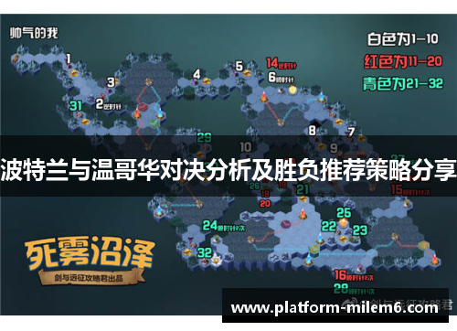 波特兰与温哥华对决分析及胜负推荐策略分享